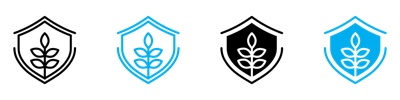 Shield With Leafs Icon vector