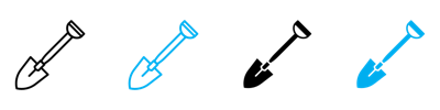 Shovel Icon vector