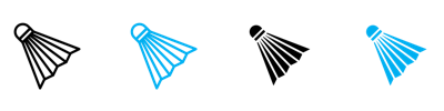 Shuttlecock Icon vector