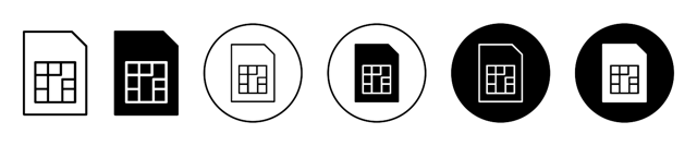 Sim Card Icon vector