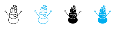Snowman Icon vector