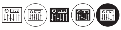 Sound Mixer Icon vector