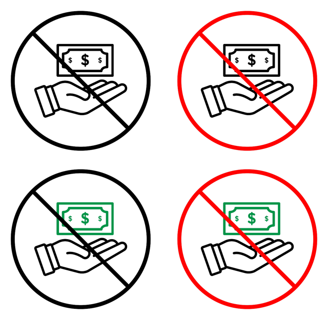Stop Corruption Icon vector
