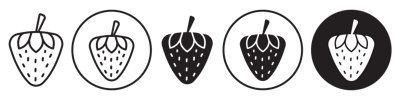 Strawberry Icon vector