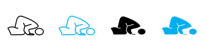Sujud Icon vector