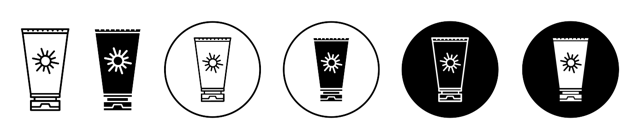 Sun Cream Icon vector