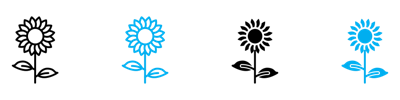 Sunflower Icon vector