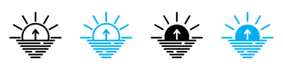 Sunrise Icon vector