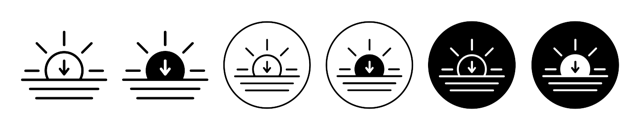 Sunrise Icon vector