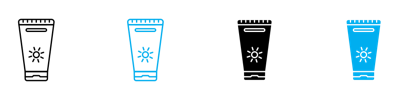 Suntan Cream Icon vector