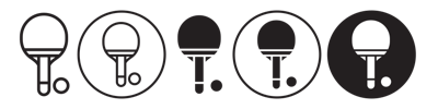 Table Tennis Icon vector