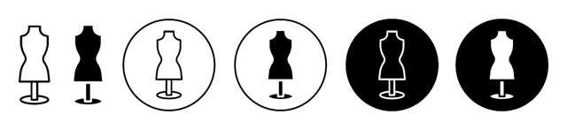 Tailor Model Icon vector