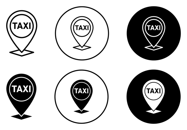 Taxi Stop Here vector