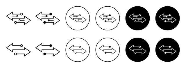 Transfer Arrows Icon vector