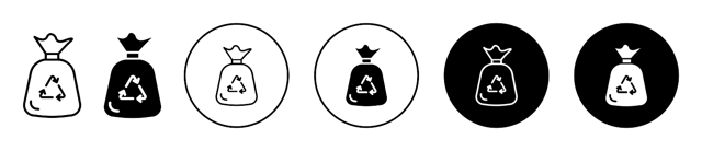 Trash Bag Icon vector