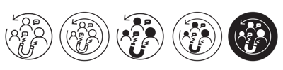 Useer Engagement Icon vector
