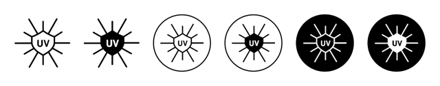 Uv Icon vector