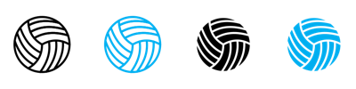 Volleyball Ball Icon vector