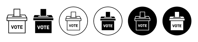 Voting Ballot Box Icon vector