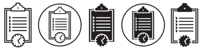 Waiting List Icon vector