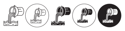 Wastewater Icon vector