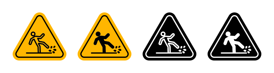 Wet Floor Sign Icon SVG
