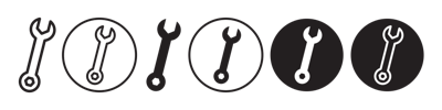 Wrench Icon vector