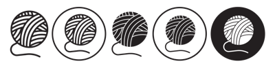 Yarn Ball Icon vector