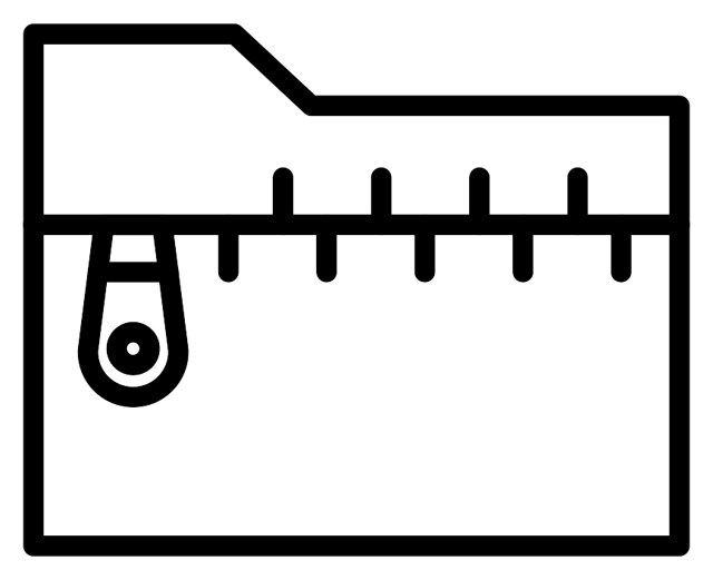 Zip Folder Icon vector